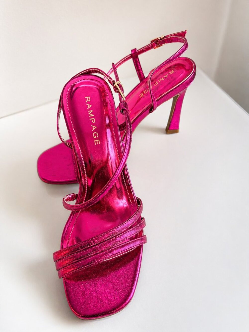 Hot Pink Metallic Heels – Statement Piece